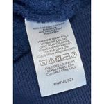 Ann Taylor LOFT Women's Blue Crewneck Short Puff Sleeve Knit Sweater Blouse Top Size M Photo 3