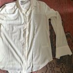 H&M  Elegant Oversized Cream Dress Shirt Photo 8