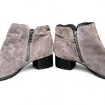 Born Women’s Size 9 Gray Suede Ankle Boots Low Heel Booties Comfort Casual Photo 4