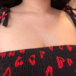 SheIn Black and Red Heart Mini Dress Photo 3