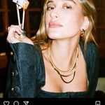 Neiman Marcus Fallon Jewelry 18K rose gold plated over stainless steel Hailey snake chain liquid herringbone necklace Photo 2