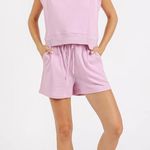 Mittoshop French Terry Crew Neck Top and Shorts Set Photo 3