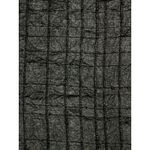 Royal Silk Vintage Large Black 100% Silk Crinkle Grid Blouse Cap Sleeve Minimali Photo 9