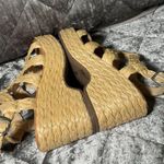 a.n.a  Women's Merlin Wedge Sandals Size 9.5 Braided Raffia Beige platform preppy Photo 6