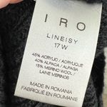 IRO  Black open shoulder merino wool blend long Sweater Photo 9