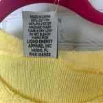 NEW boutique Great Smoky Mountains pastel yellow terry cloth sweatshirt Medium Photo 4