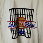 1996 Vintage Jail & Bail March Of Dimes T Shirt 90s White XL Extra Large Solid Photo 5