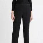 Akris Punto  Wool Blend Francoise Slim-Straight Pants in Navy Blue 4 Photo 1