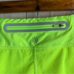 Athleta  Bright Neon Yellow Women's Athletic Running Shorts Photo 4