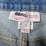 Isabel Maternity Jean Shorts Stretch Side Panel Midi Ingrid & Isabel Denim Sz 2 Blue Photo 1