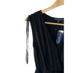 One Clothing  Black Faux Wrap Lightweight Romper Women's Small New Pockets!! Photo 3