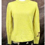 Zadig & Voltaire  Cashmere Sweater Yellow Burgundy Logo size M Photo 0