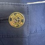 St. John  Sport Navy Straight Leg Pants Classic Tailored Stretch Workwear 10 Photo 3