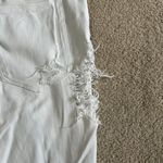 Good American  Good Boy Distressed Jeans White High Rise Cotton Womens Size 12/31 Photo 5