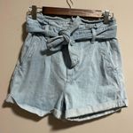 EXPRESS Paperbag Belt Super High Rise Shortie Short- Size 0 Photo 2