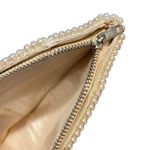 Foreign Vintage Gold Leaf Embellished Beaded Clutch Small Purse Photo 6