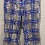 Urban Outfitters Isabella Printed Plaid Flare Pockets Pants Photo 1