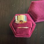 Ladies Gorgeous Golden Stackable Rings (2) Size 7 Gold Photo 1