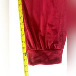 Anthropologie Saturday Sunday by  Ladies Velour Red Joggers Size Medium Photo 4