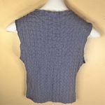 ZARA Cutout Top Sleeveless Textured Purple Gray Tank Modern Chic Trendy Womens Photo 2