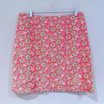Vineyard Vines Vineyard‎ Vines Starfish Mini Skirt Women's 12 Pink Green Beach Preppy Academia Photo 0
