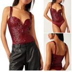 Free People NWT sequined bodysuit Photo 1