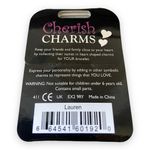Cherish Charms LAUREN Name Bracelet Charm NEW NWT Silvertone Silver Tone Photo 1