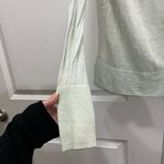 Club Monaco  Mint Sheer Back Linen Cardigan Size Small Photo 2