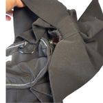 TOCCIN X RTR Puff Bow Sleeve Crop Top Black Taffeta Off Photo 2