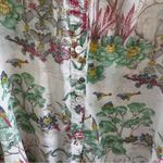 Neiman Marcus  chinoiserie Button Down Blouse Photo 5