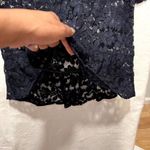 Loft  Womens Tops‎ Size S Navy Lace Short Sleeve Photo 4