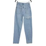 BDG  High Rise Baggy Jeans Sz 24 Light Wash Denim Distressed Fromt Back Photo 3
