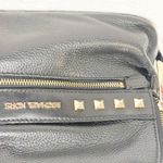 Michael Kors  Black Soft Pebbled Leather Gold Studded Mini Backback Purse Photo 1