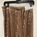 Serra  Velvet Brown tan crushed Wide Leg Pants Size medium! Photo 6