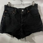 Levi’s 501 Black Denim Shorts Photo 0