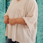 White Birch REG/CURVY Just Getting Started Top Cream XL. Photo 0