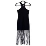 Likely  Noreen Black Fringe Dress Size 4 Photo 3