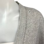 RTA Heathered Gray Distressed Fleece Lined Open Cardigan Sweater Top Size XS Photo 5