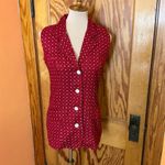 Vintage 90s Red dotted vest Photo 6