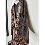 Ramy Brook Multicolor Metallic A-Line Long Sleeves Elise Vincy Dress Size Small Photo 10