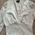 Lucy Paris  White Satin Blouse Photo 2