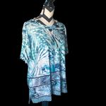 {BNWOT} ~ BON WORTH ~ Open front ~ beautiful blues ~ blouse Photo 1