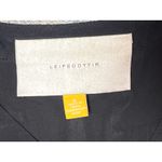 LEIFSDOTTIR Anthropologie Silk Cold Shoulder Midi Dress Ikat Yellow Black Size 8 Photo 3