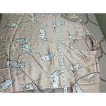 ZARA cat print silky ‘fashion pajama’ blogger favorite blouse top, size small Photo 13