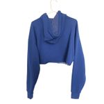 Tommy Hilfiger  womens size small Navy Blue Color Block Cropped fleece Hoodie Photo 2