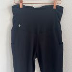 Zella  Black Mamasana Live In Maternity Leggings Over the Bump Black Small Photo 6