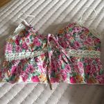 SheIn Top Crop Floral Print Photo 0