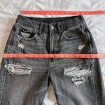 American Eagle AE Women's 4 Midrise Boyfriend Black Distressed Jeans Comfort Stretch Photo 3