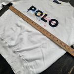 Ralph Lauren POLO  Signature Rainbow Logo Fleece Pullover Sweatshirt Size Small Photo 4