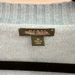 Wild Fable Slouchy Button-Front Cropped Cardigan Sweater Blue sz XS Photo 5